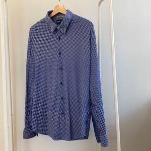 Hugo boss performance slim fit extra large button down shirt